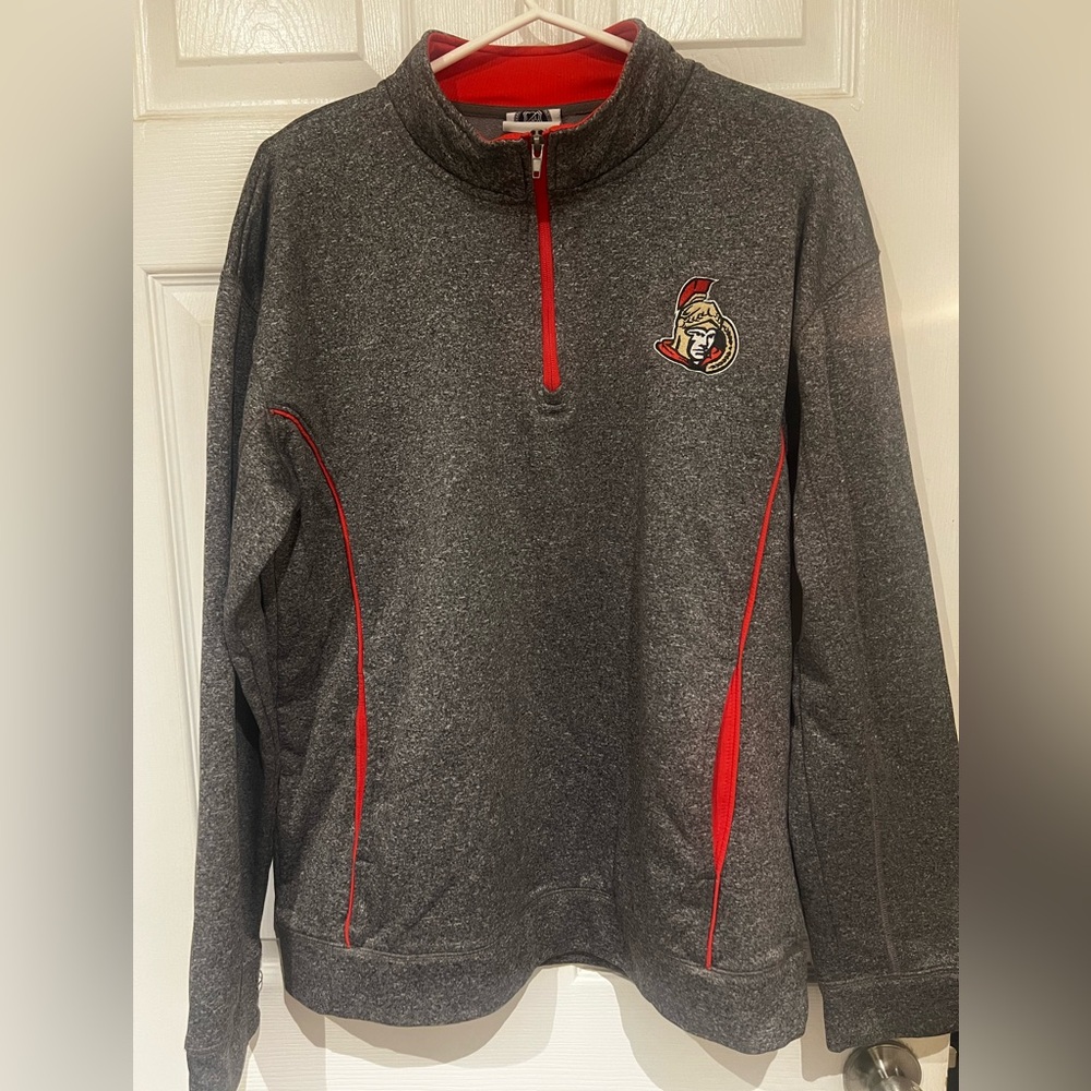 Ottawa Senators Half zip Grey Sweater